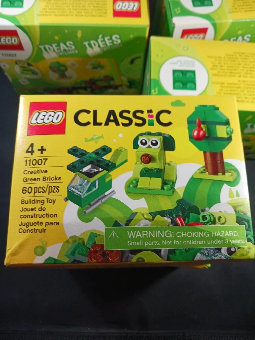 5 Boxes LEGO Classic Creative Green Bricks 60 Piece Building Toy #11007 4+